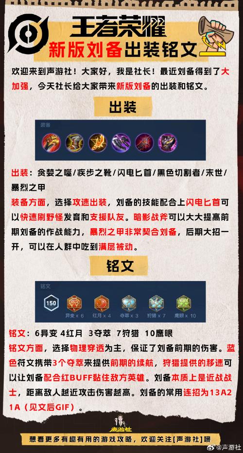  王者荣耀改刘备出装，改版后的刘备出装-第4张图片-汇壹游戏